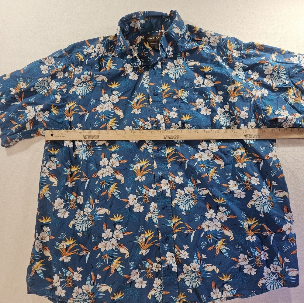 Ariat Tropical Button Up Shirt XXL - Picture 4 of 10